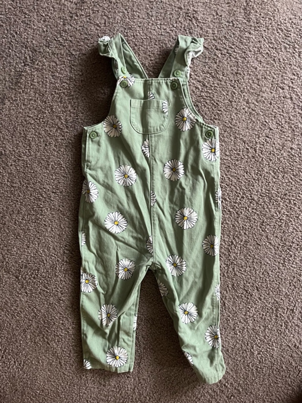 18 month daisy overalls
